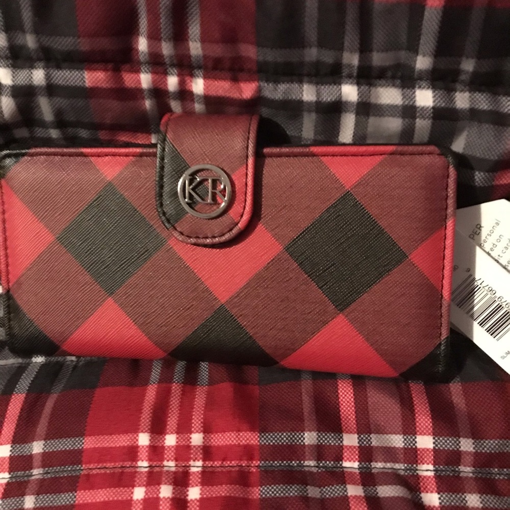 Red/Black Plaid Wallet